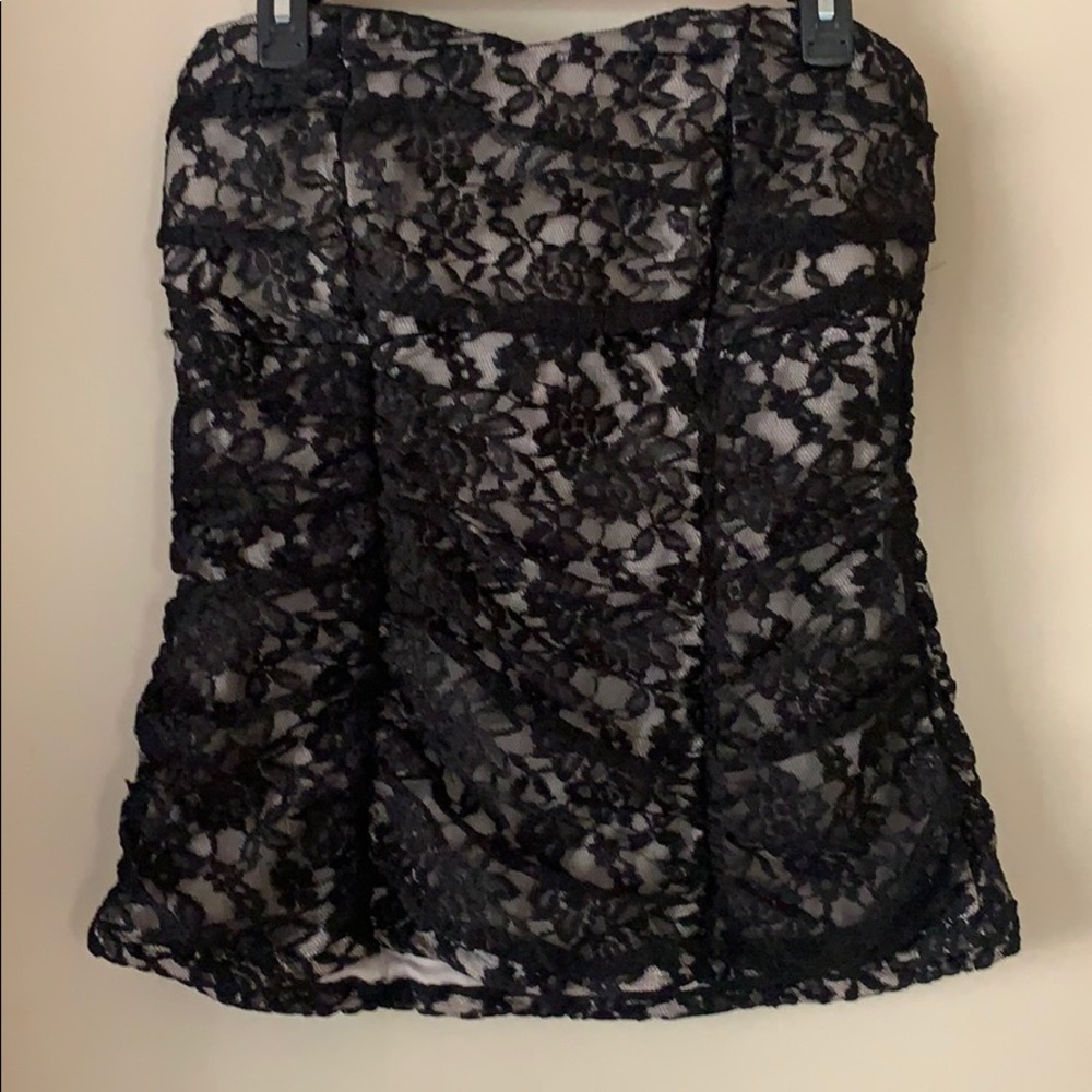 Torrid strapless lace top